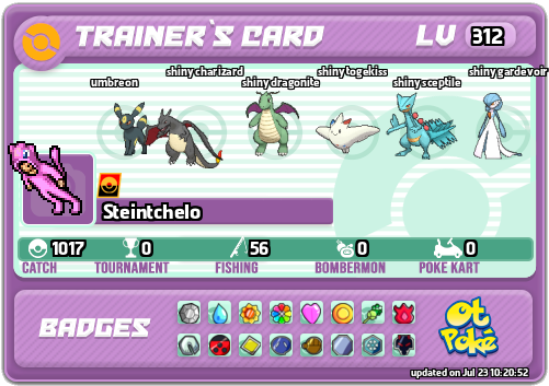 Steintchelo Card otPokemon.com