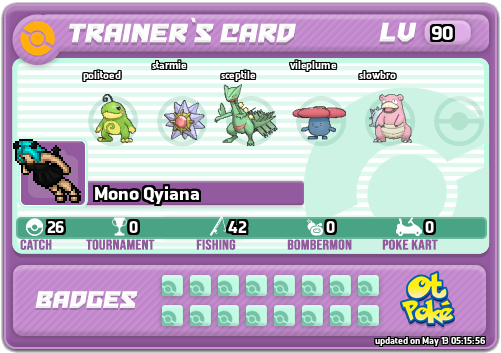 Mono Qyiana Card otPokemon.com