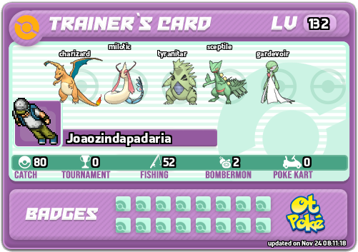 Joaozindapadaria Card otPokemon.com