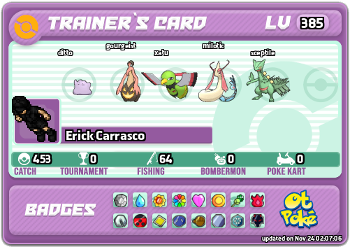 Erick Carrasco Card otPokemon.com