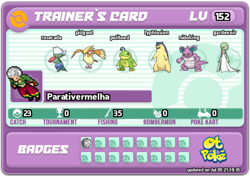Parativermelha Card otPokemon.com