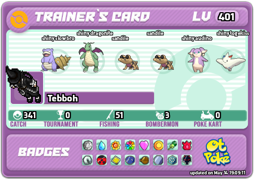 Tebboh Card otPokemon.com