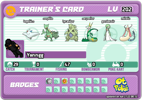 Yanngg Card otPokemon.com