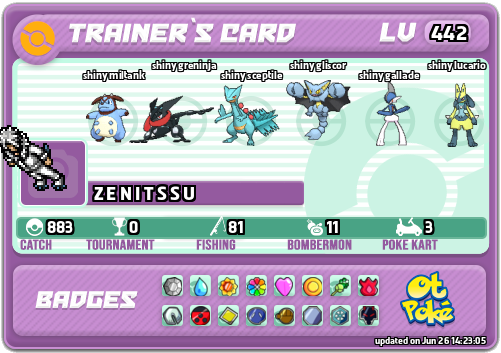 Z E N I T S S U Card otPokemon.com