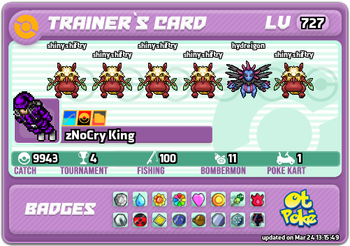 zNoCry King Card otPokemon.com