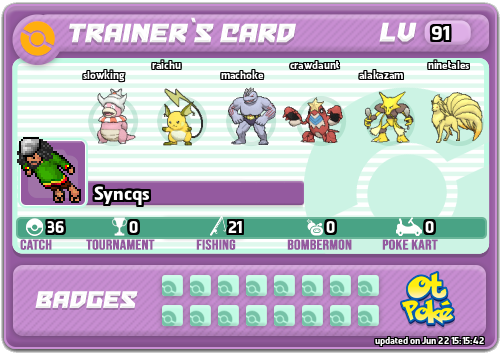 Syncqs Card otPokemon.com