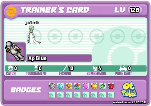 Ap Blue Card otPokemon.com