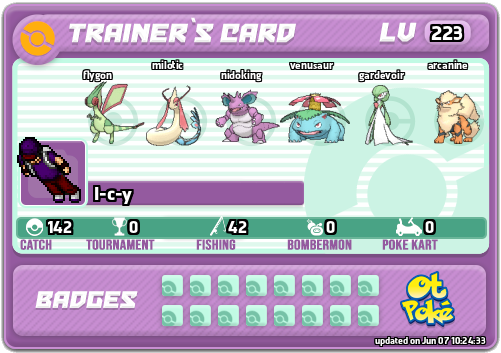 I-c-y Card otPokemon.com