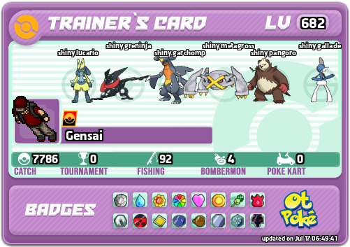 Gensai Card otPokemon.com
