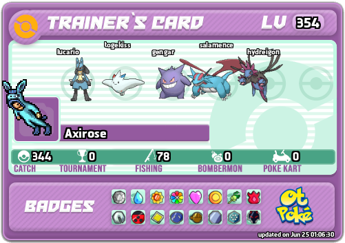 Axirose Card otPokemon.com