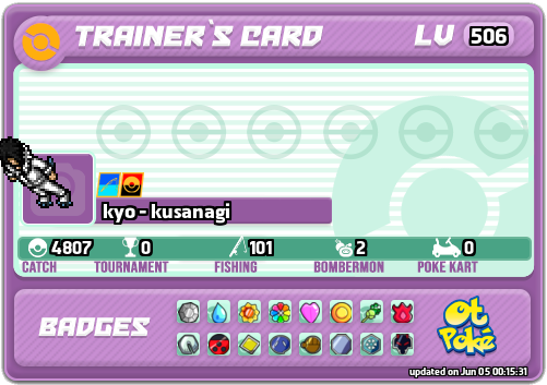 kyo - kusanagi Card otPokemon.com