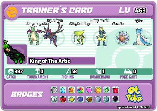 King of The Artic Card otPokemon.com