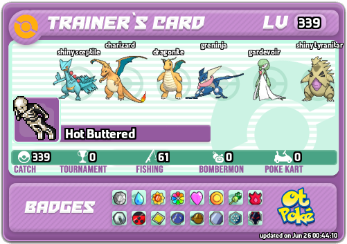 Hot Buttered Card otPokemon.com