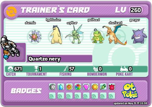 Quartzo nery Card otPokemon.com