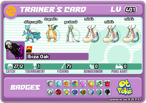 Ibiza Oak Card otPokemon.com