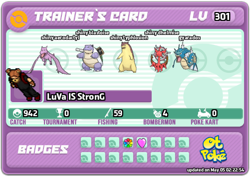 LuVa IS StronG Card otPokemon.com