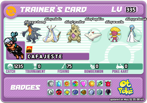 C A F A J E S T E Card otPokemon.com