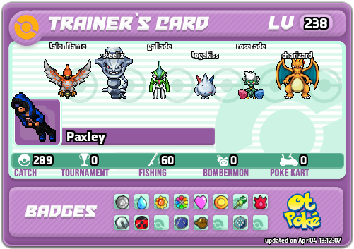 Paxley Card otPokemon.com