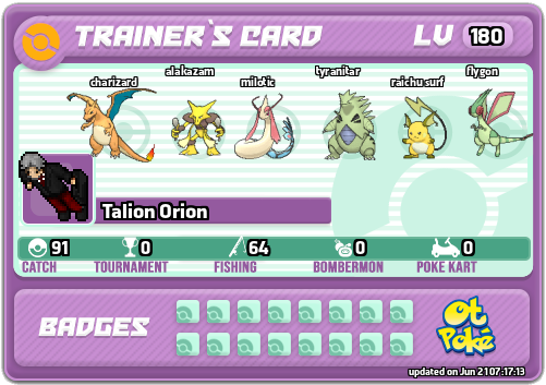 Talion Orion Card otPokemon.com