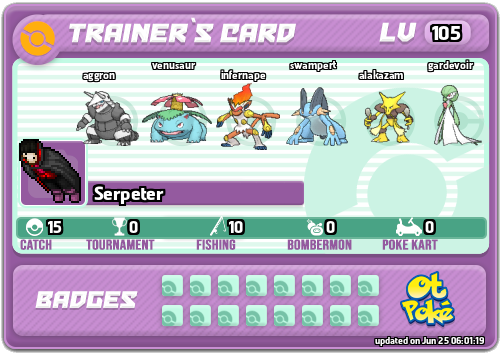 Serpeter Card otPokemon.com