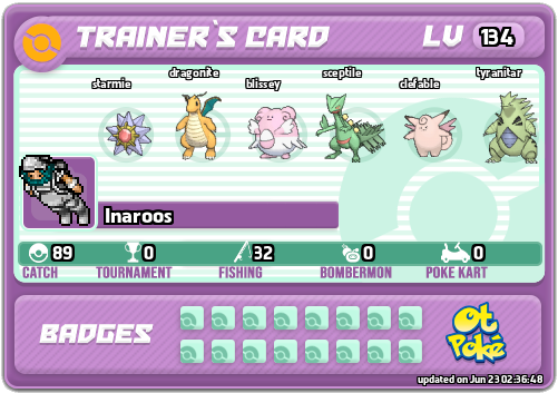 Inaroos Card otPokemon.com