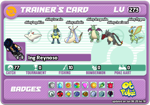 Ing Reynoso Card otPokemon.com