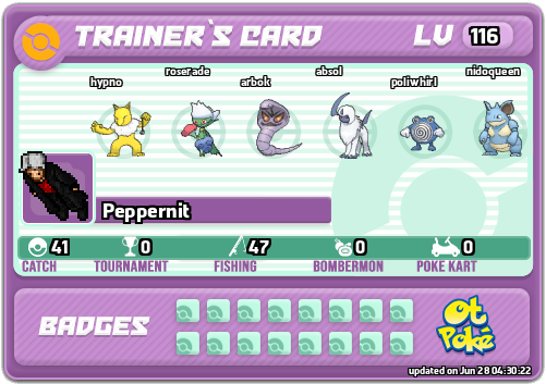 Peppernit Card otPokemon.com