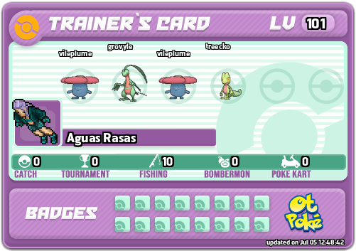 Aguas Rasas Card otPokemon.com