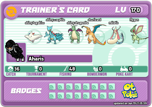 Aharis Card otPokemon.com
