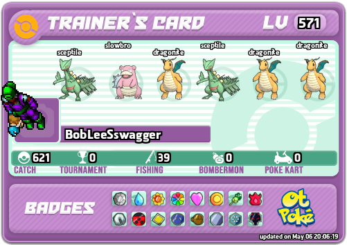 BobLeeSswagger Card otPokemon.com