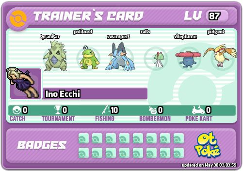 Ino Ecchi Card otPokemon.com