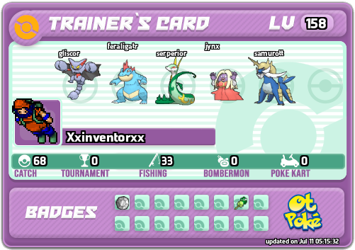 Xxinventorxx Card otPokemon.com