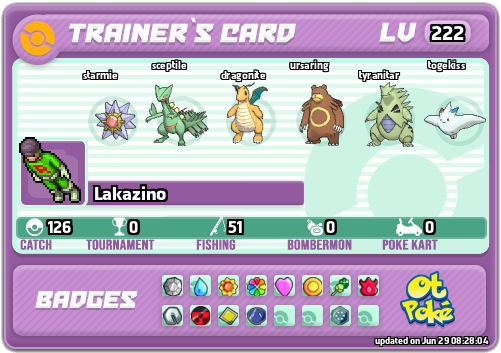 Lakazino Card otPokemon.com