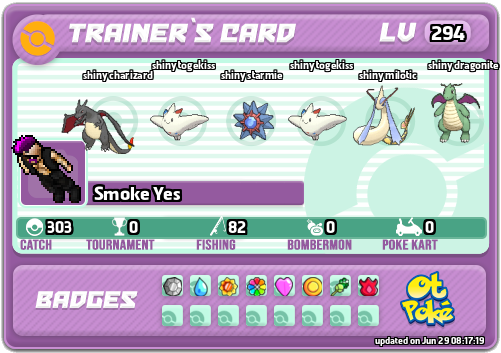 Smoke Yes Card otPokemon.com