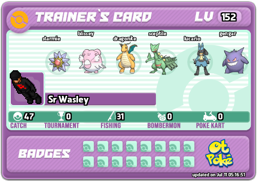 Sr Wasley Card otPokemon.com