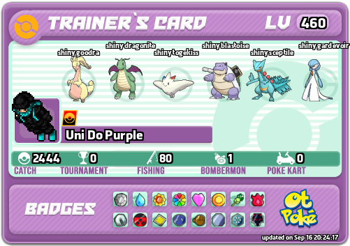 Uni Do Purple Card otPokemon.com