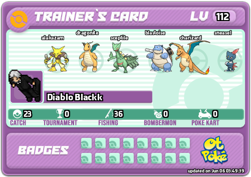 Diablo Blackk Card otPokemon.com