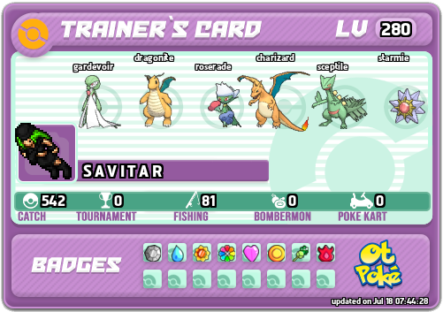 S A V I T A R Card otPokemon.com