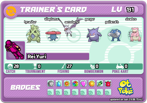 Rei Yuri Card otPokemon.com