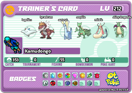 Kamudongo Card otPokemon.com