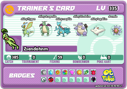 Zsendohnm Card otPokemon.com