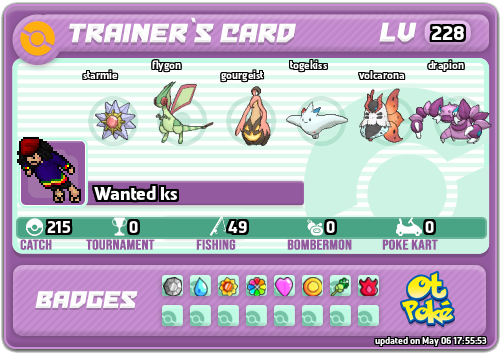 Wanted ks Card otPokemon.com