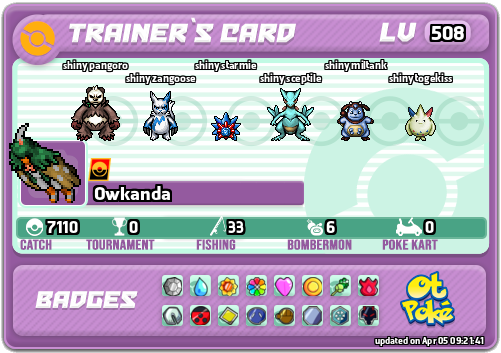 Owkanda Card otPokemon.com