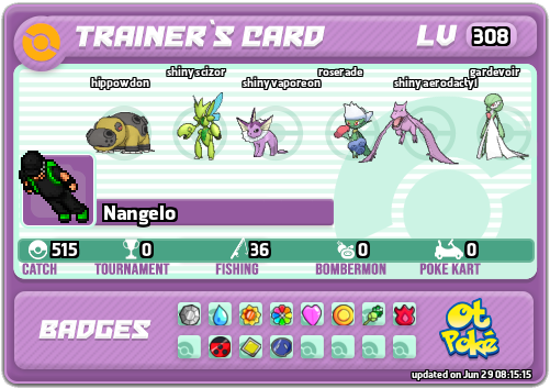 Nangelo Card otPokemon.com