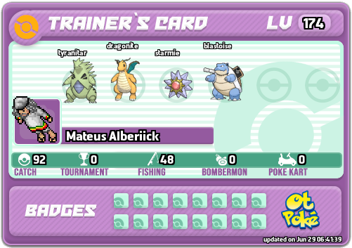 Mateus Alberiick Card otPokemon.com