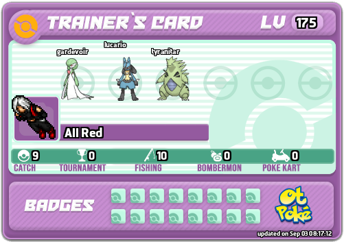 All Red Card otPokemon.com