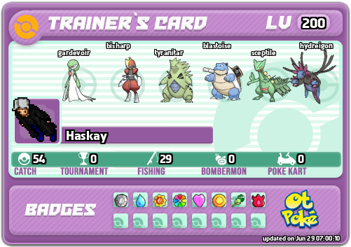 Haskay Card otPokemon.com