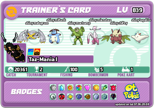 Taz-Mania I Card otPokemon.com
