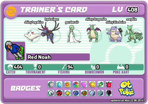 Red Noah Card otPokemon.com