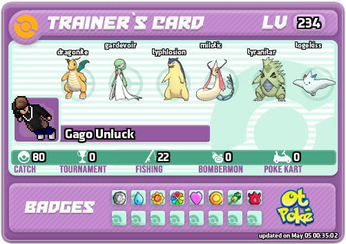 Gago Unluck Card otPokemon.com